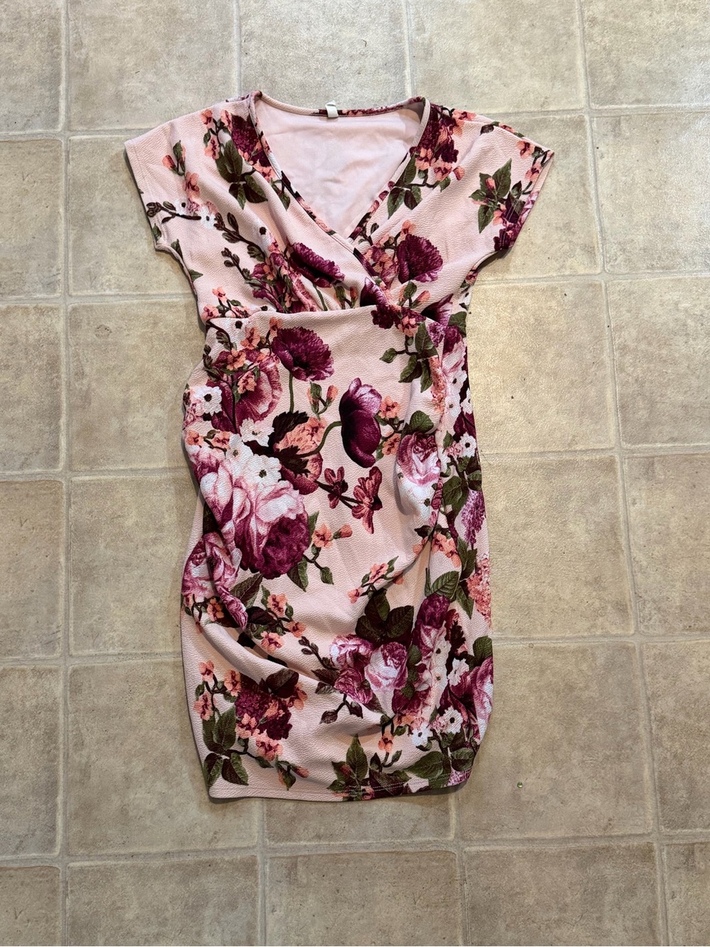 Floral maternity dress